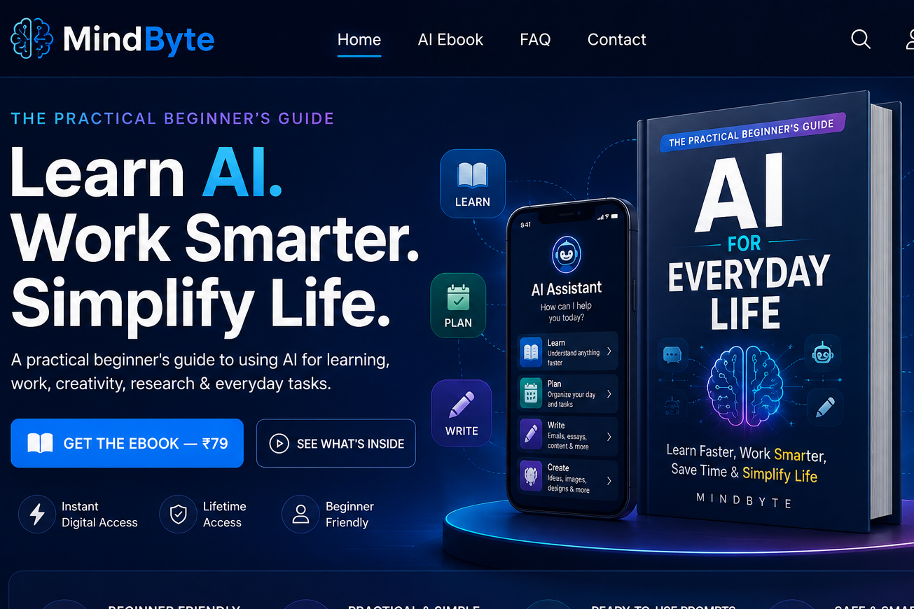 AI FOR EVERYDAY LIFE — Master AI for Learning, Work, Creativity & Everyday Tasks